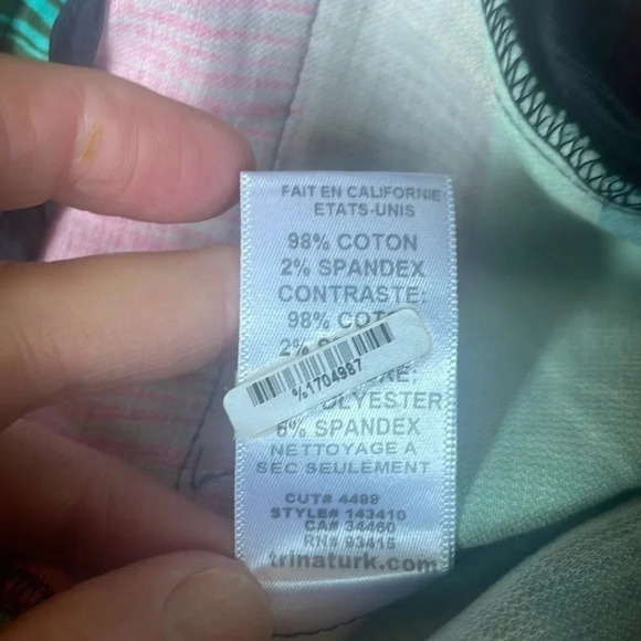 Trina Turk women’s multicolored zipper shorts size 2 - Picture 6 of 9